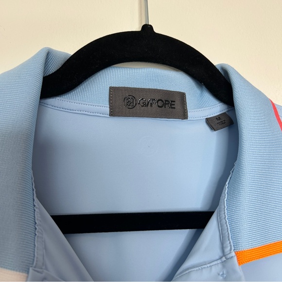G/Fore U.S. Open Long Sleeve Tech Polo Shirt Blue Size Medium 125th 2025 Tennis - Picture 4 of 8
